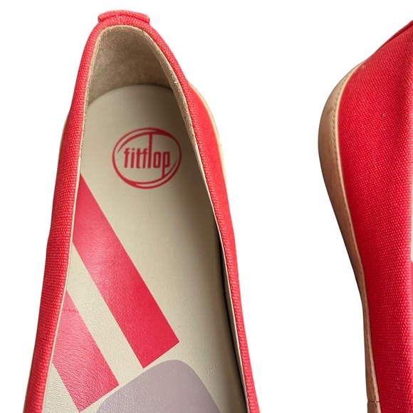 Flipflop Slip On Loafers Comfort Shoes Red Tan Suede US 9 - Picture 4 of 8